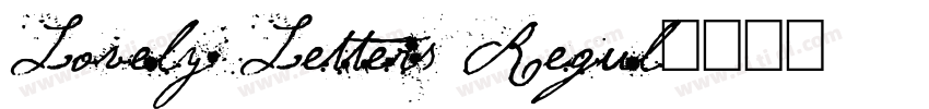 Lovely Letters Regul字体转换